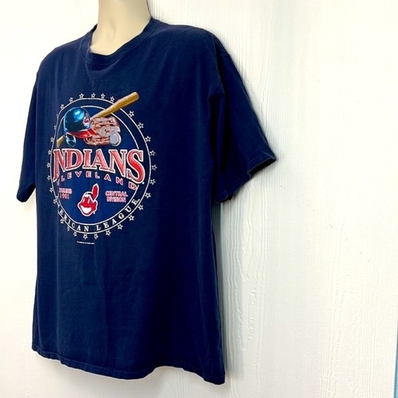 MLB General Merchandise- 2008 Y2K Cleveland Indians Chief Wahoo T Shirt Size XL - Picture 5 of 10